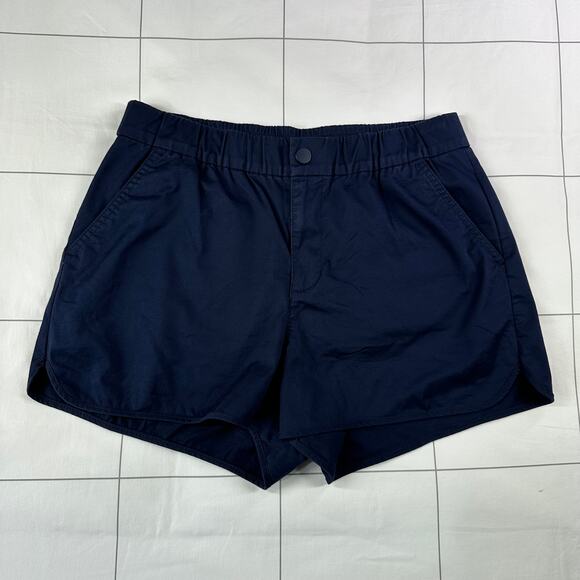 J.Crew Shorts Womens Small Navy Blue Pull On Lightweight Chino Classic Preppy - Picture 1 of 9